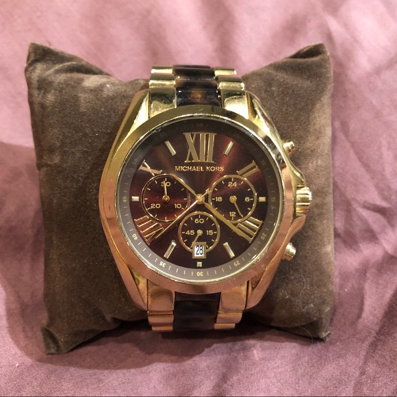Michael Kors Metallic Bradshaw Chronograph watch - Picture 1 of 5